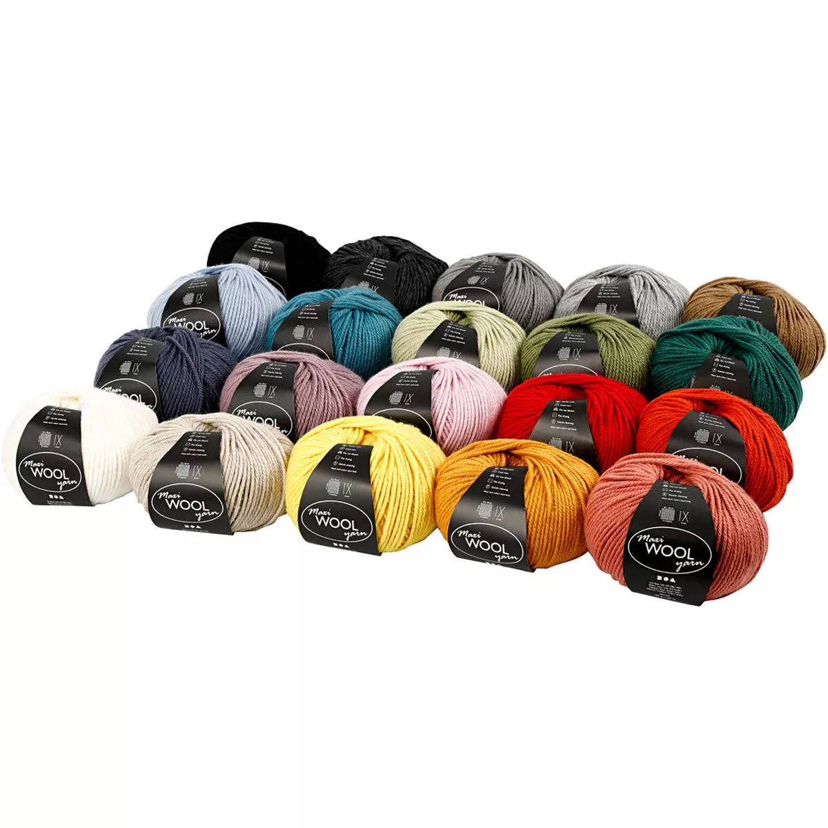 Creativ Wool Yarn 100g – assorted colours | 20x100g/ 1 pack