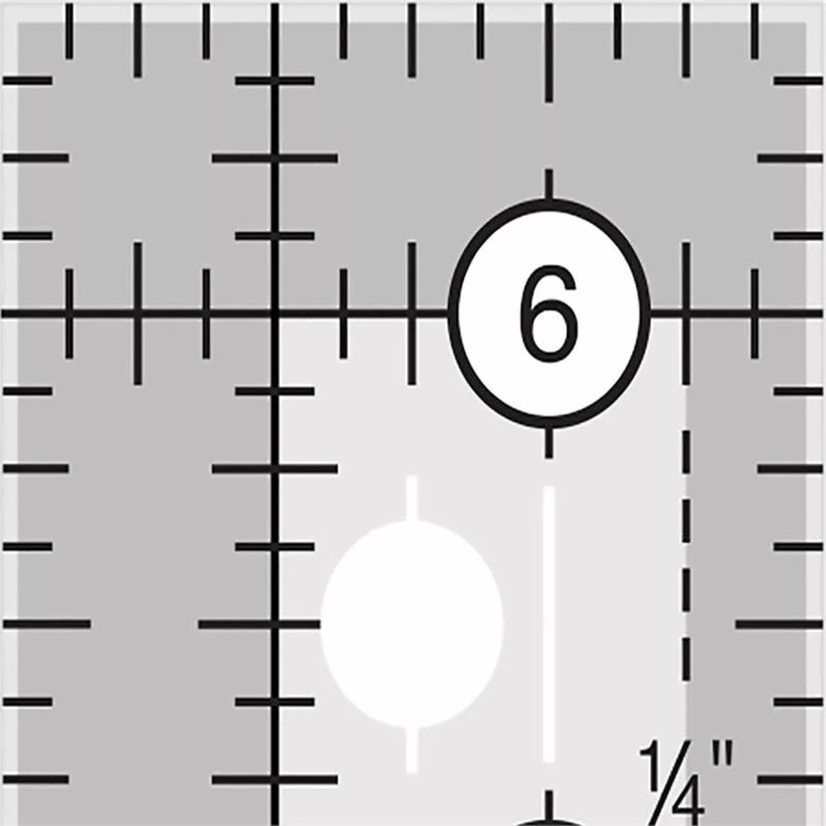 creative-grids-1-5-x-6-5-rectangle-ruler-cgr1565 Creative Grids 1.5″ x 6.5″ Rectangle Ruler CGR1565