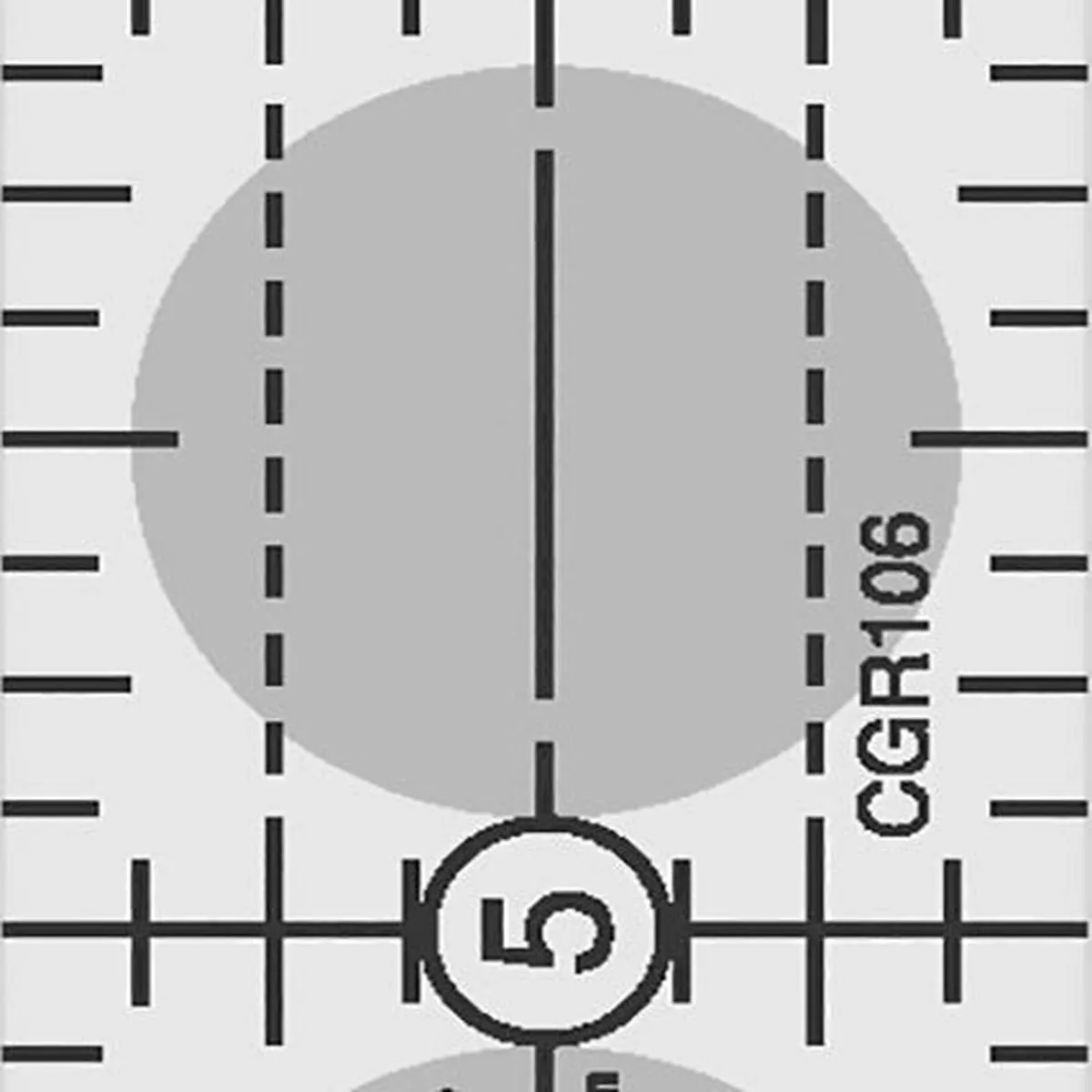 creative-grids-1-x-6-rectangle-ruler-cgr106 Creative Grids 1″ x 6″ Rectangle Ruler CGR106