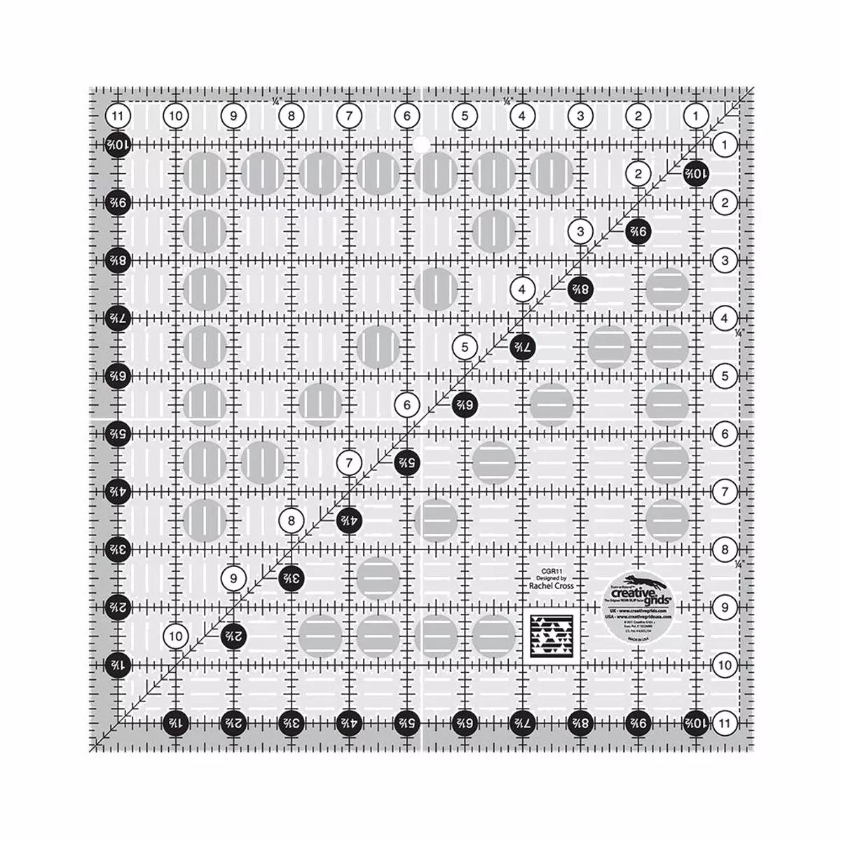 Creative Grids 11.5″ Square Ruler CGR11