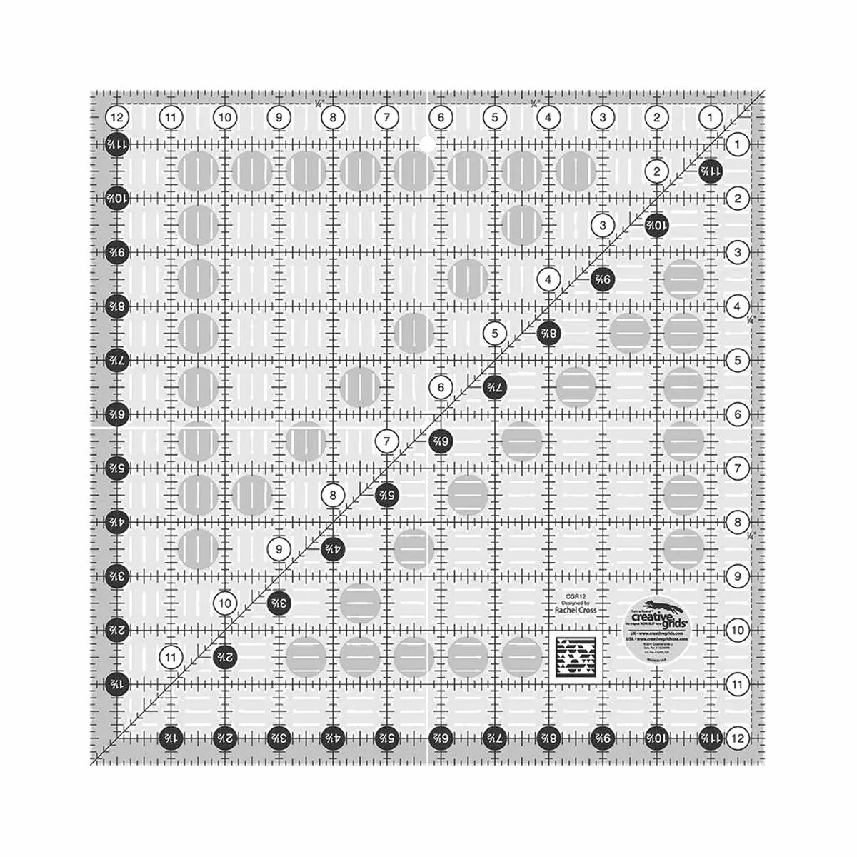 creative-grids-12-5-square-ruler-cgr12 Creative Grids 12.5″ Square Ruler CGR12