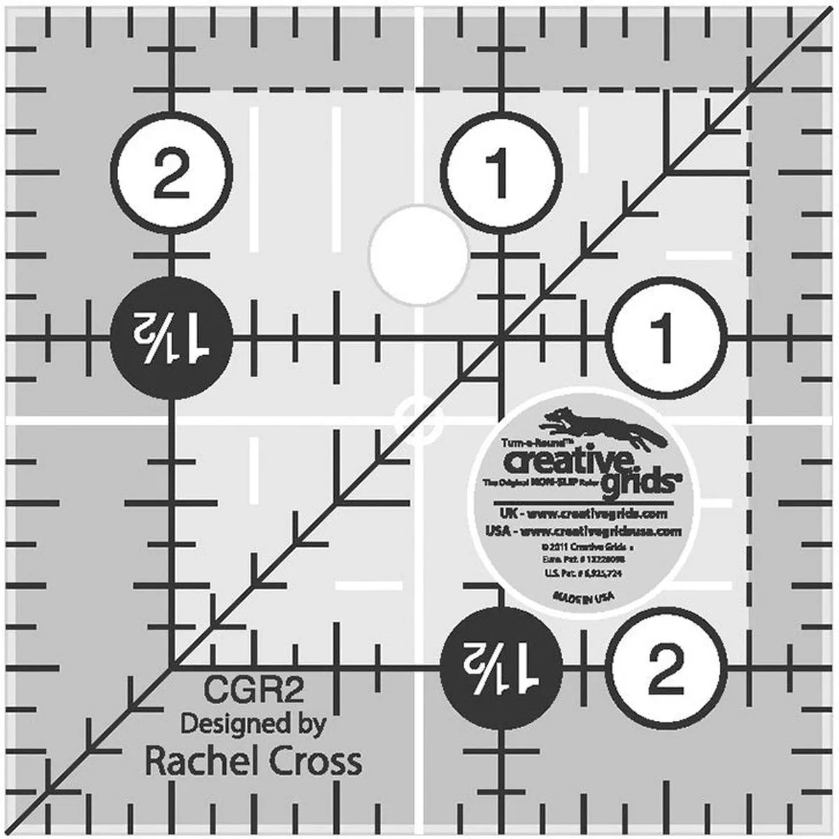 creative-grids-2-5-square-ruler-cgr2 Creative Grids 2.5″ Square Ruler CGR2