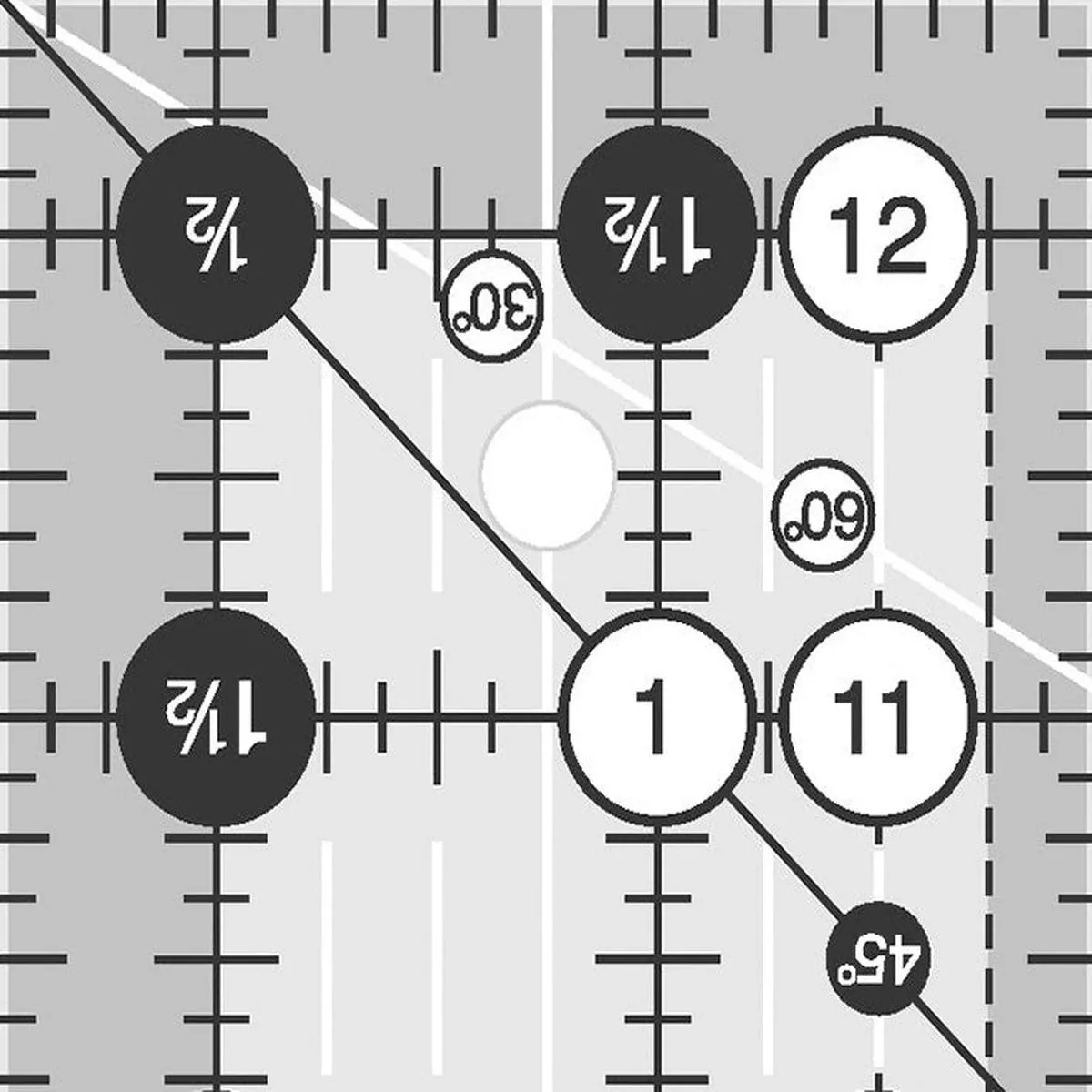 creative-grids-2-5-x-12-5-rectangle-ruler-cgr212 Creative Grids 2.5″ x 12.5″ Rectangle Ruler CGR212