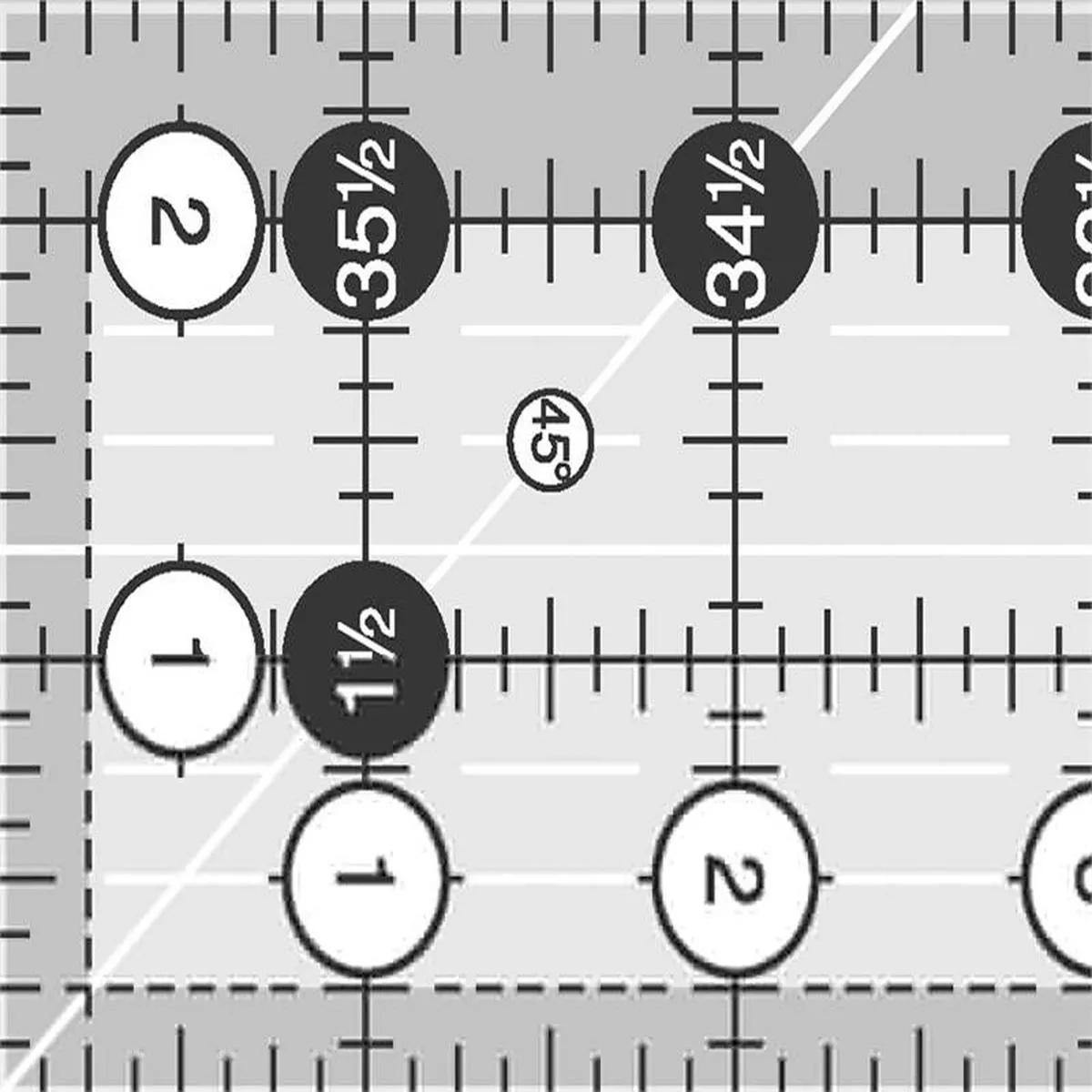 creative-grids-2-5-x-36-5-yardstick-rectangle-ruler-cgr236 Creative Grids 2.5″ x 36.5″ Yardstick Rectangle Ruler CGR236