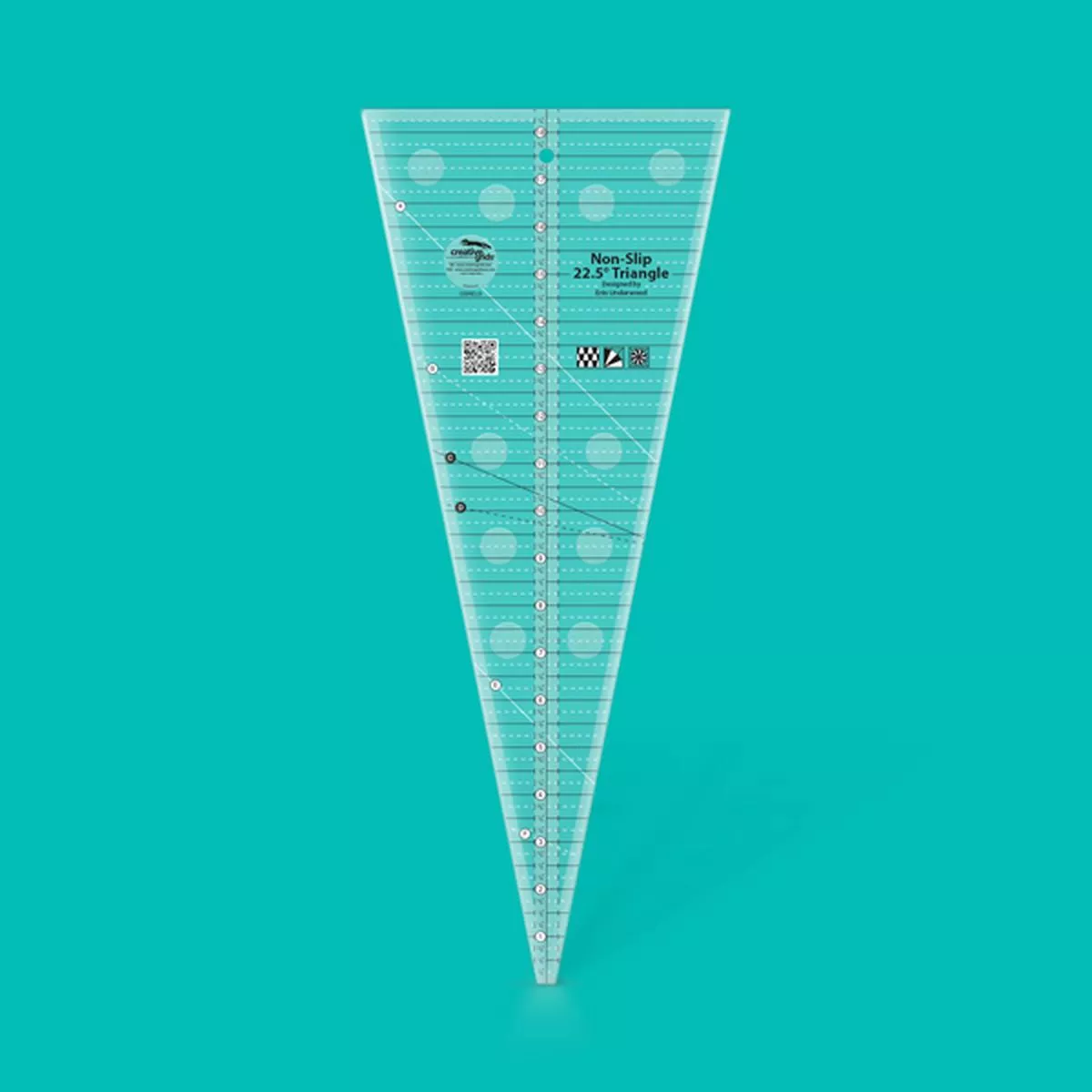 Creative Grids 22.5 Degree Triangle Quilt Ruler CGREU3