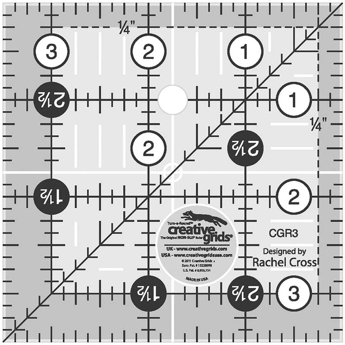 creative-grids-3-5-square-ruler-cgr3 Creative Grids 3.5″ Square Ruler CGR3
