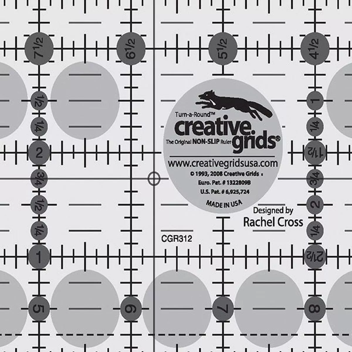 creative-grids-3-5-x-12-5-rectangle-ruler-cgr312 Creative Grids 3.5″ x 12.5″ Rectangle Ruler CGR312