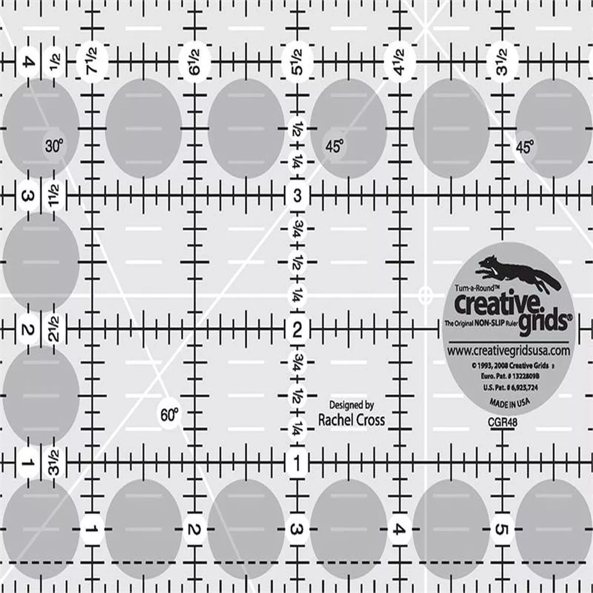 creative-grids-4-5-x-8-5-rectangle-ruler-cgr48 Creative Grids 4.5″ x 8.5″ Rectangle Ruler CGR48