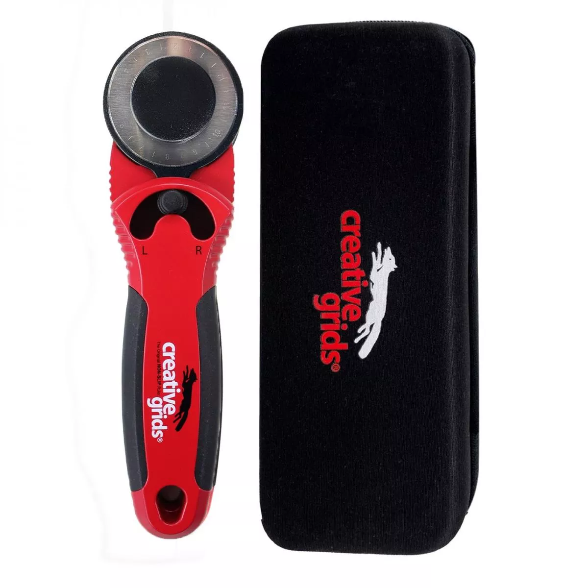 creative-grids-45mm-rotary-cutter-with-eva-case-cgrcut45 Creative Grids 45mm Rotary Cutter with EVA Case CGRCUT45