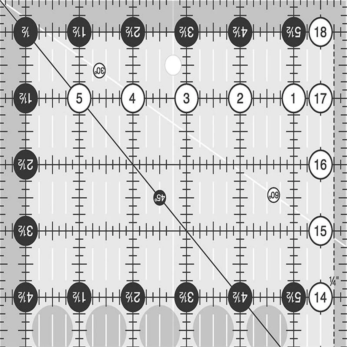 creative-grids-6-5-x-18-5-rectangle-ruler-cgr18 Creative Grids 6.5″ x 18.5″ Rectangle Ruler CGR18