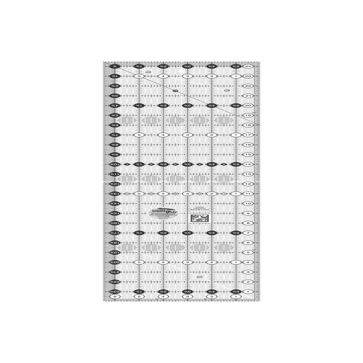 creative-grids-6-5-x-24-5-rectangle-ruler-cgr24 Creative Grids 6.5″ x 24.5″ Rectangle Ruler CGR24