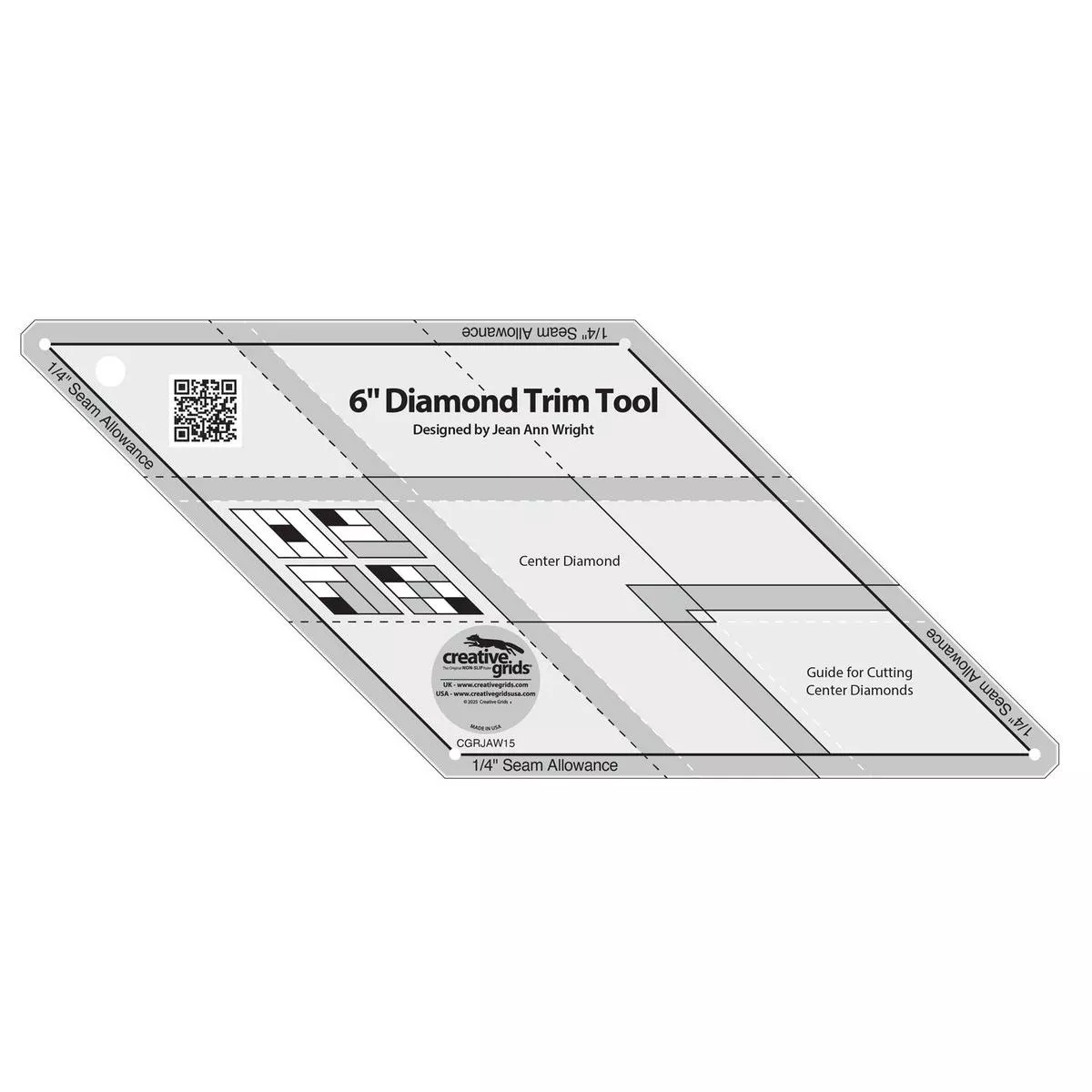 Creative Grids 6″ Diamond Trim Tool CGRJAW15