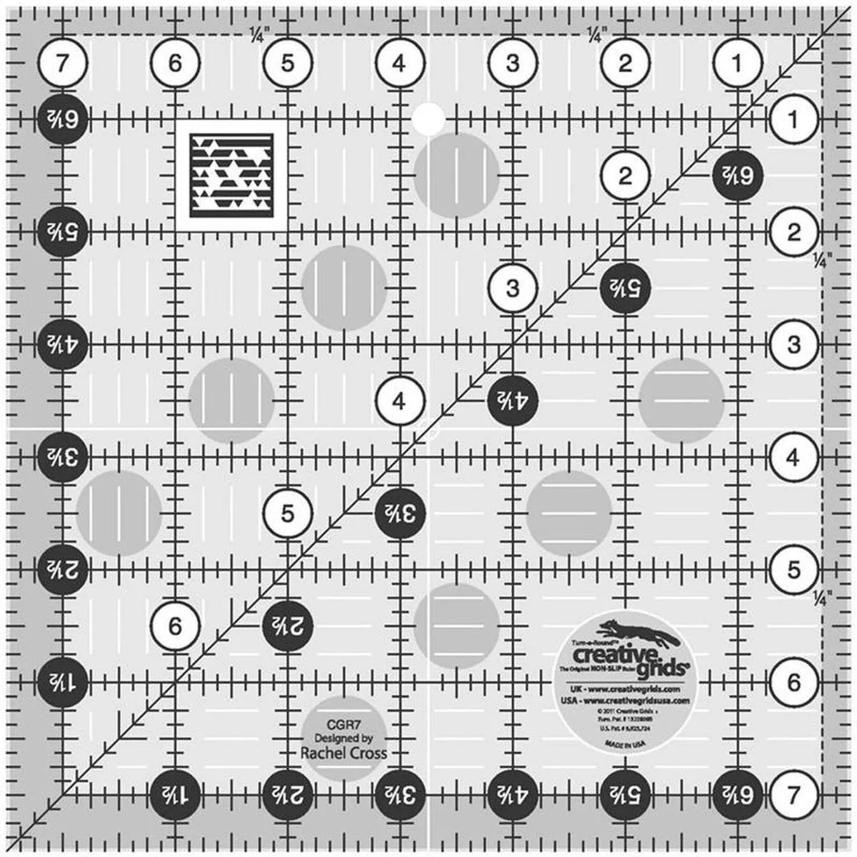 creative-grids-7-5-square-ruler-cgr7 Creative Grids 7.5″ Square Ruler CGR7