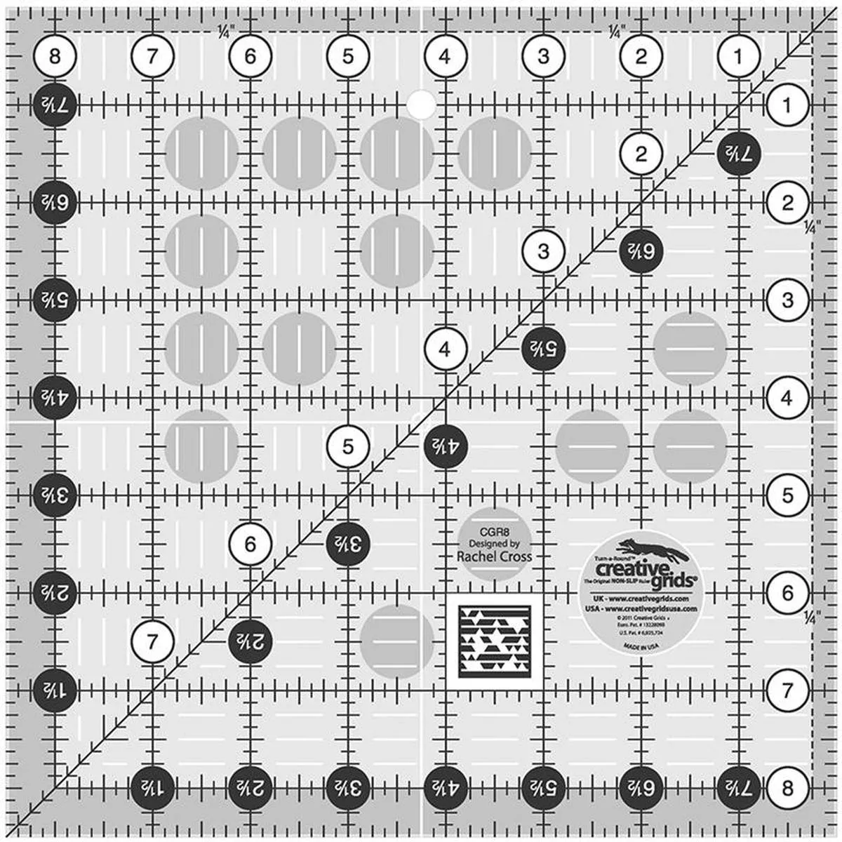 creative-grids-8-5-square-ruler-cgr8 Creative Grids 8.5″ Square Ruler CGR8