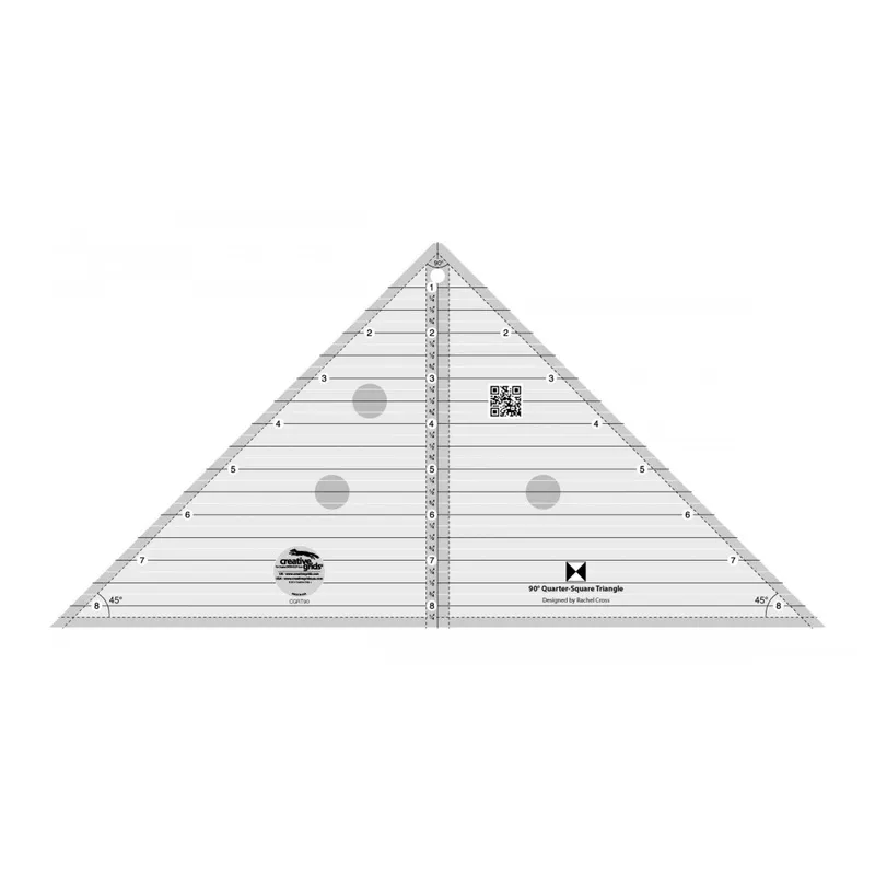 Creative Grids 90 Quarter Square Triangle Ruler