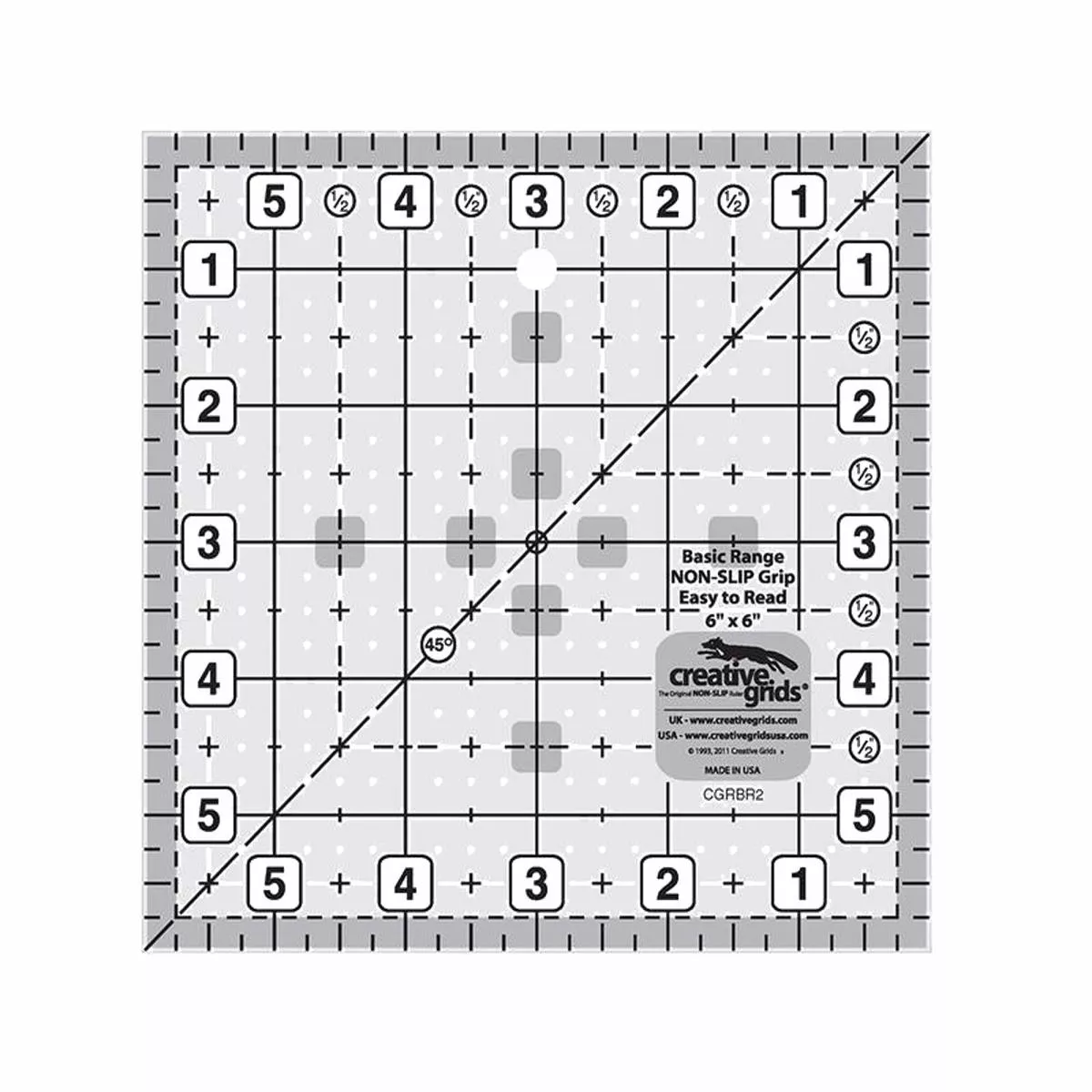 creative-grids-basic-range-6-square-ruler-cgrbr2 Creative Grids Basic Range 6″ Square Ruler CGRBR2