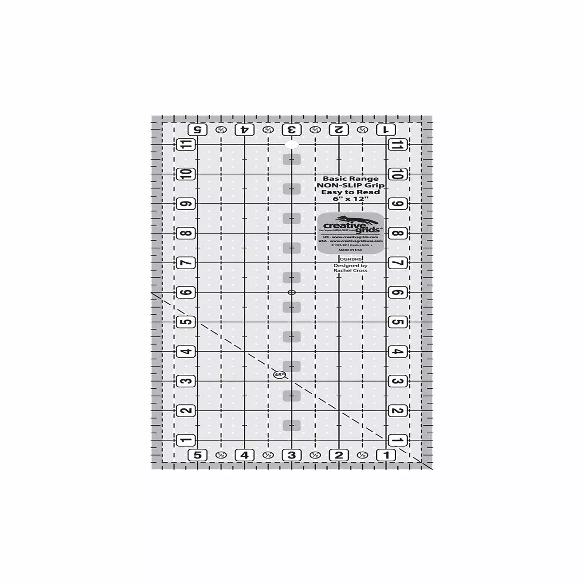 creative-grids-basic-range-6-x-12-rectangle-ruler-cgrbr5 Creative Grids Basic Range 6″ x 12″ Rectangle Ruler CGRBR5