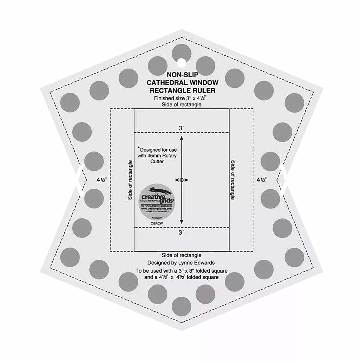 creative-grids-cathedral-window-ruler-cgrcw Creative Grids Cathedral Window Ruler CGRCW