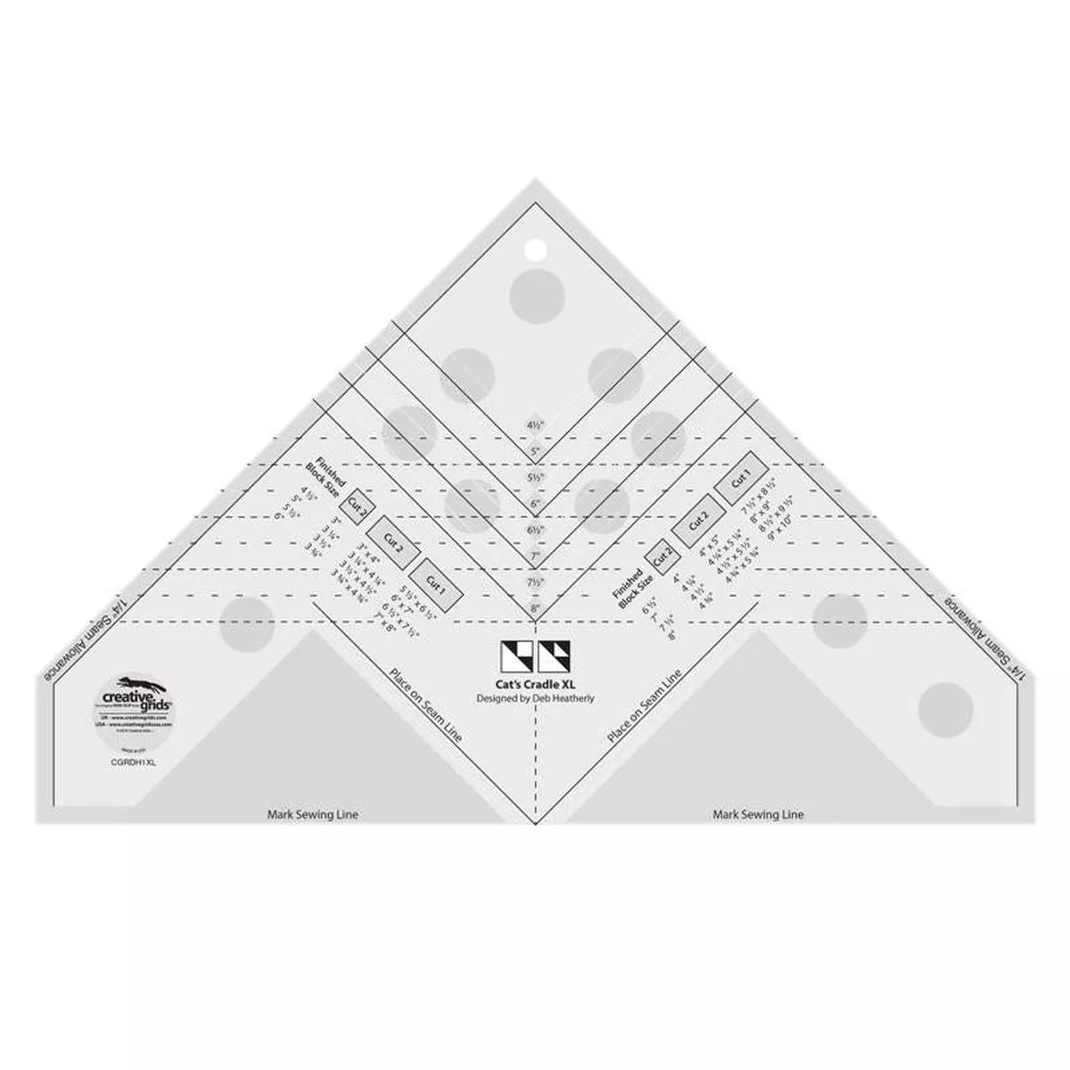 creative-grids-cats-cradle-ruler-xl-cgrdh1xl Creative Grids Cats Cradle Ruler XL CGRDH1XL