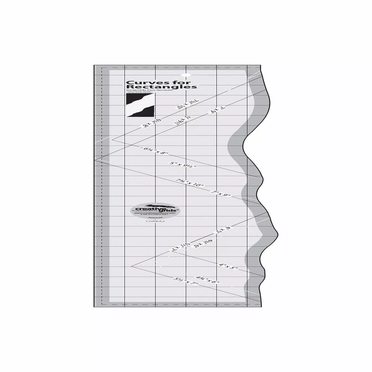 creative-grids-curves-rectangles-ruler-cgrka2 Creative Grids Curves for Rectangles Ruler CGRKA2