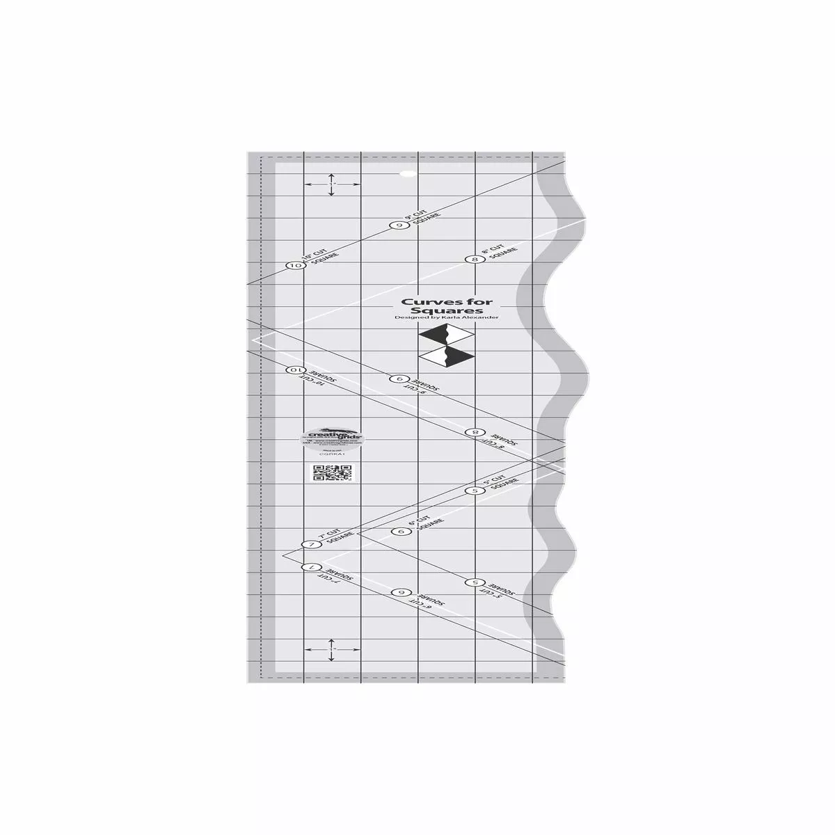 Creative Grids Curves for Squares Ruler CGRKA1
