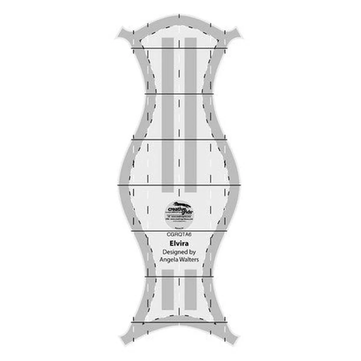 creative-grids-elvira-machine-quilting-ruler-tool-cgrqta6 Creative Grids Elvira Machine Quilting Ruler Tool CGRQTA6