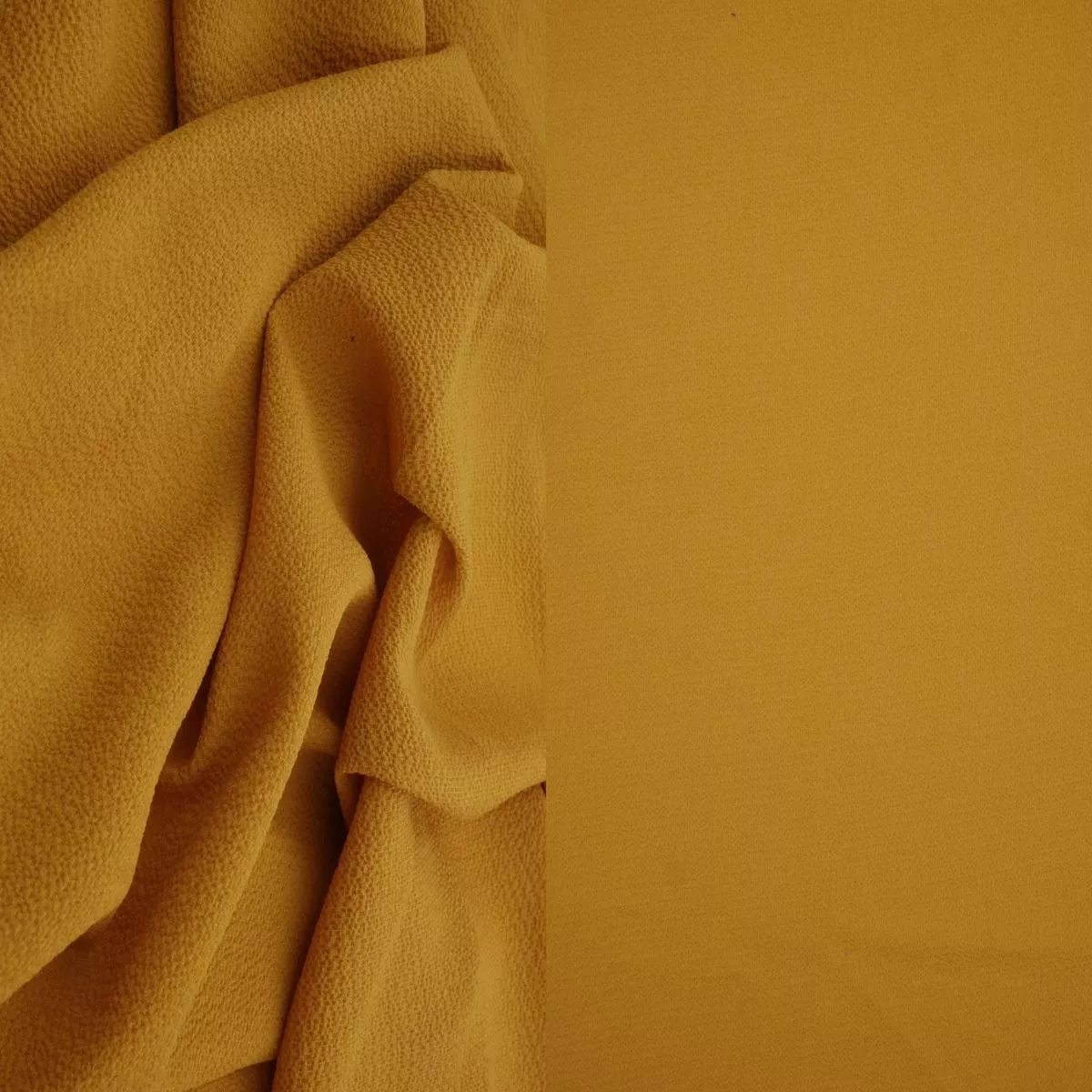 Crepe Bubble Solid Woven Fabric – CRP3324 – MUSTARD NEW