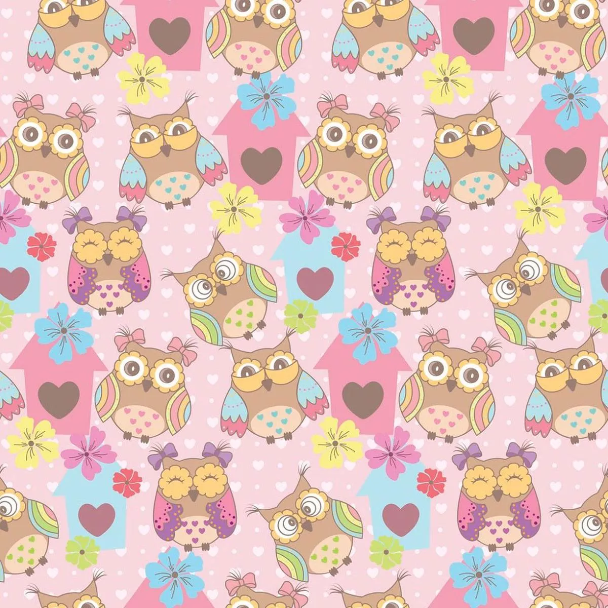 cute-owls-fabric Cute Owls Fabric