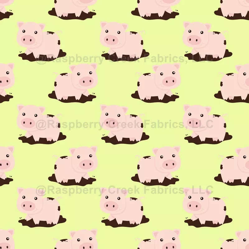 cute-piglet-piggies-on-yellow Cute Piglet, Piggies on Yellow