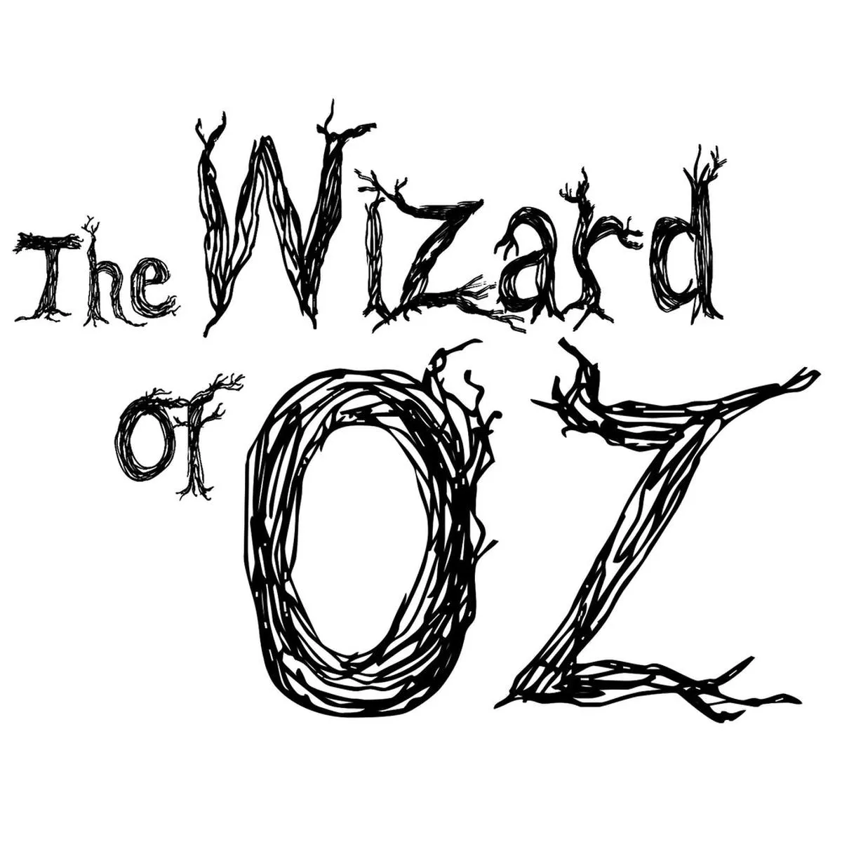 cute-wizard-oz-font-fabric-panel Cute Wizard of OZ Font Fabric Panel