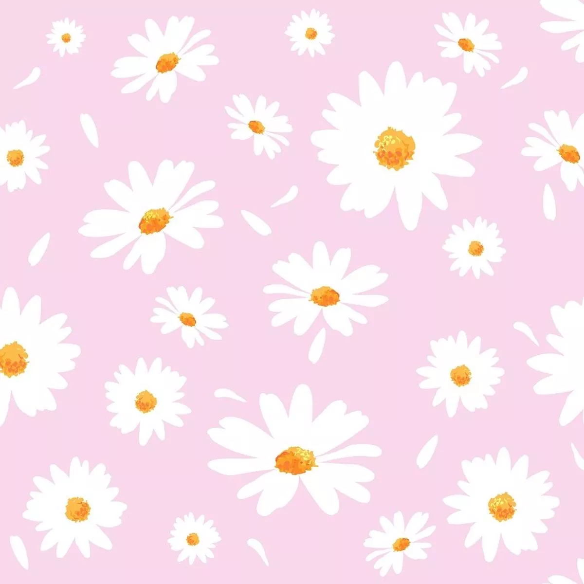 daisy-flowers-fabric-pink Daisy Flowers Fabric – Pink
