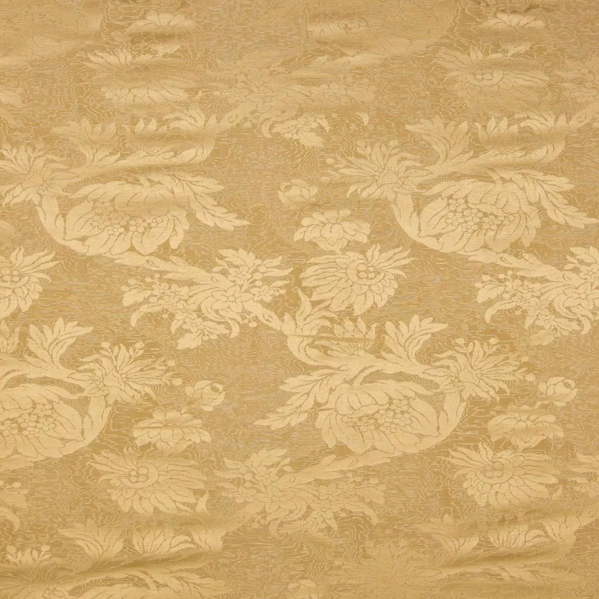 Damas Parc Monceau Yellow Fabric