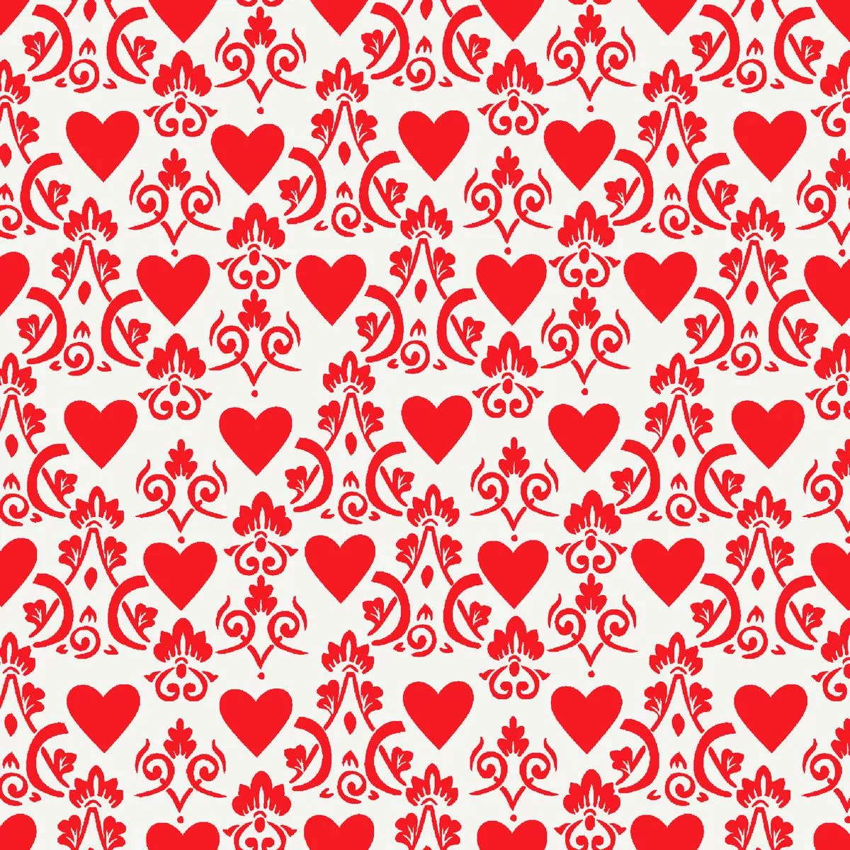 damasked-heart-on-alizaron-fabric Damasked Heart on Alizaron Fabric
