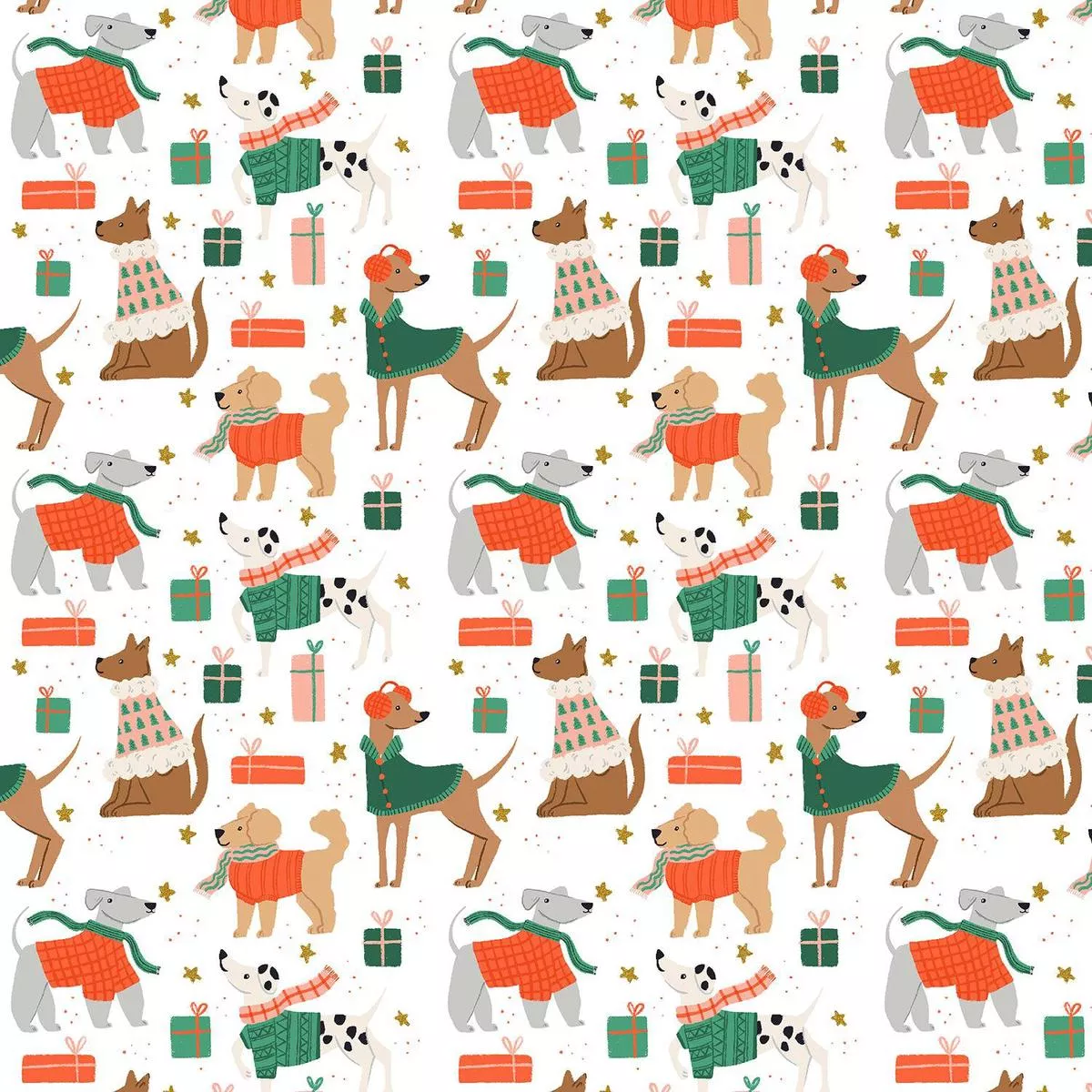 Dapper Dogs Snow Metallic