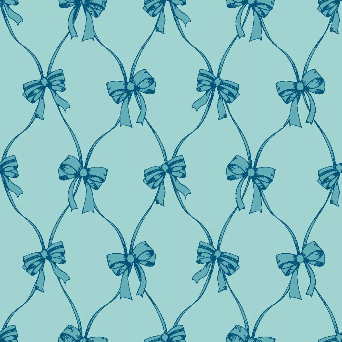 Darla Bow in Canal Fabric