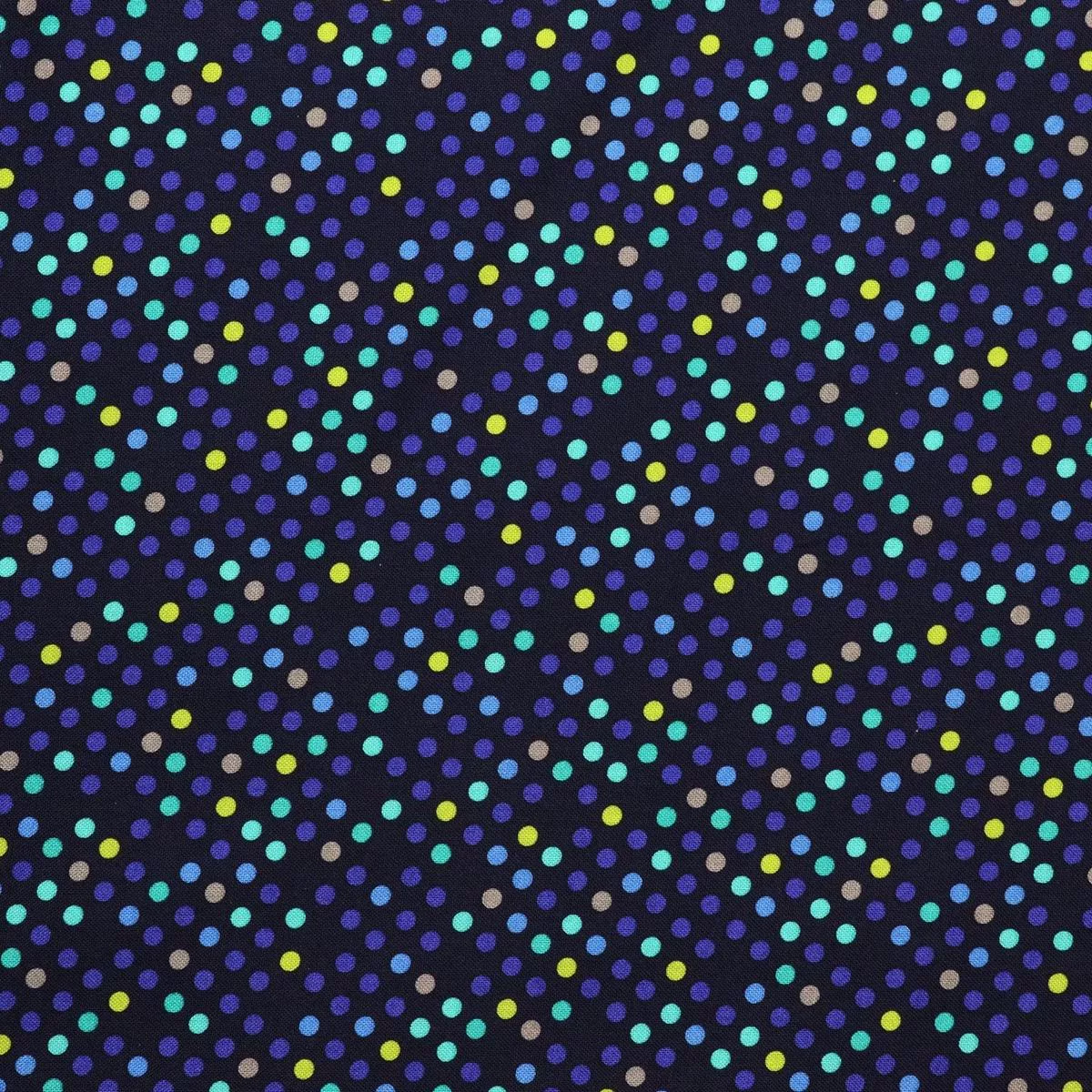 Dazzle Dots 1 Confetti Drop Fabric Collection – Navy Multi