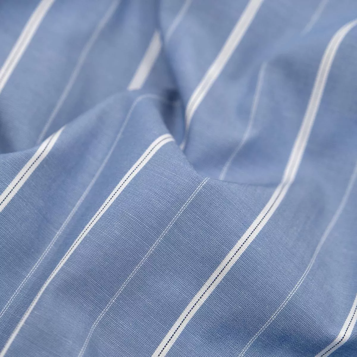 deadstock-stripe-cotton-shirting-bluestone-white Deadstock Stripe Cotton Shirting – Bluestone/White
