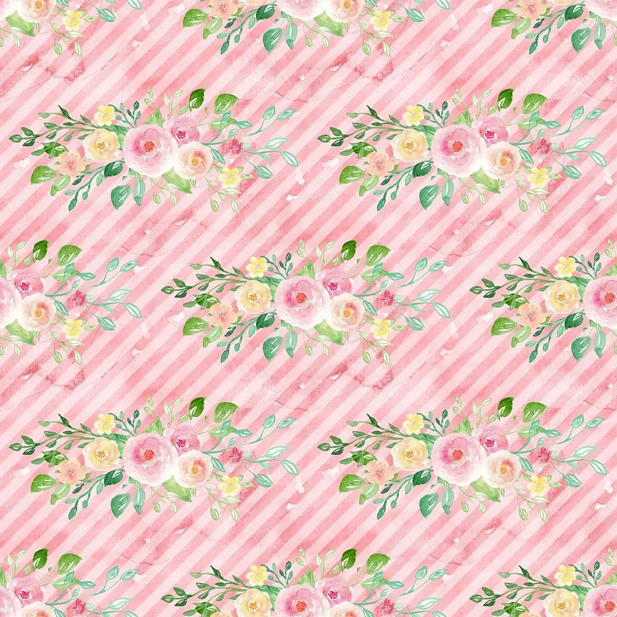 decorative-wild-flower-on-diagonal-striped-fabric-pink Decorative Wild Flower on Diagonal Striped Fabric – Pink