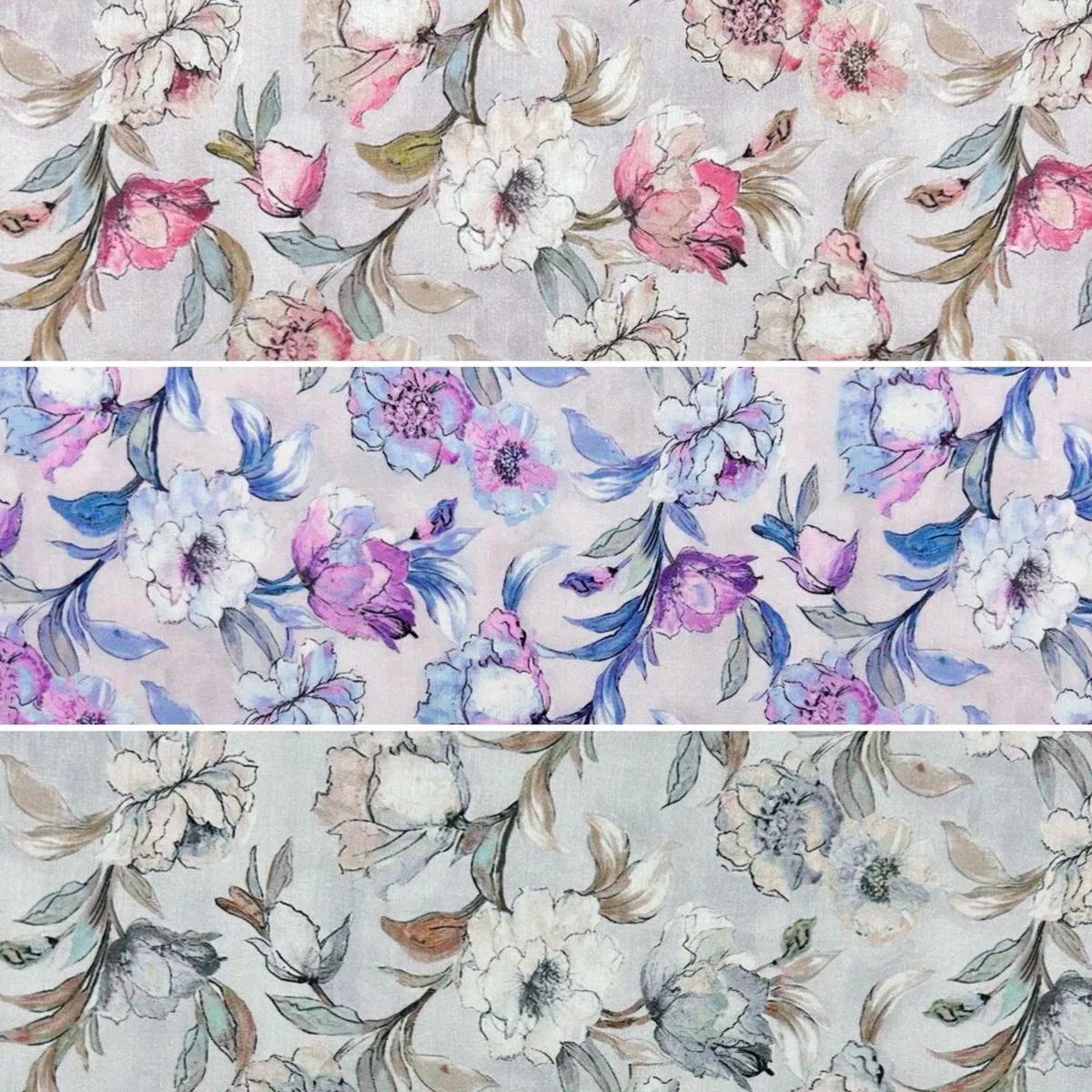 delicate-petals-cotton-lawn-fabric Delicate Petals Cotton Lawn Fabric
