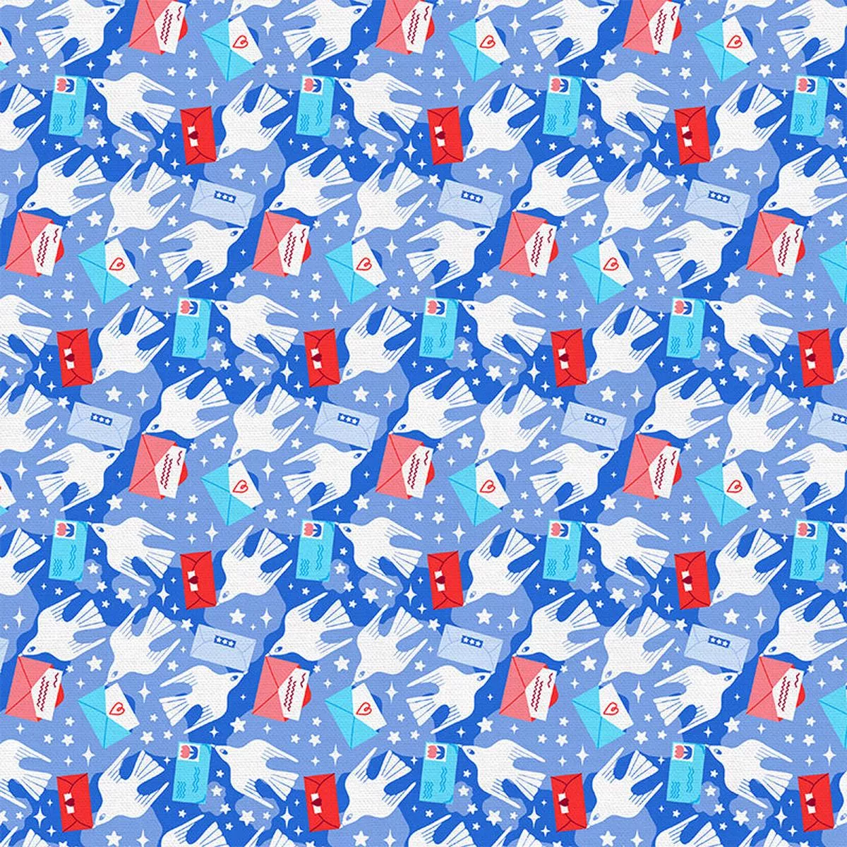 delivery-birds-blue-rayon Delivery Birds – Blue – Rayon