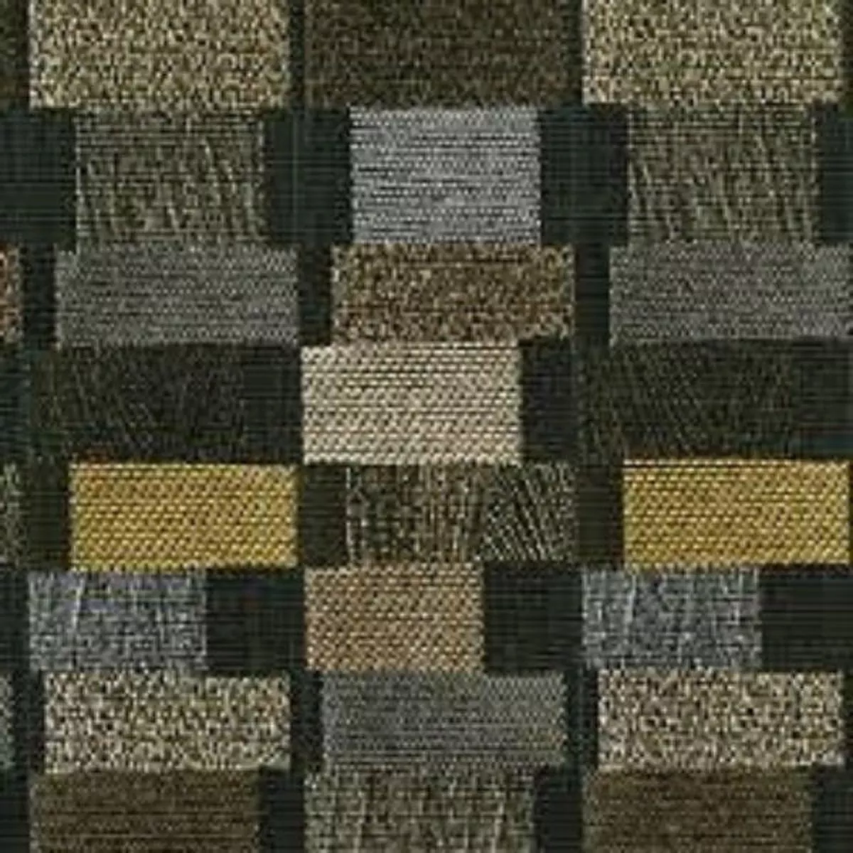 Designtex Stacks Mink Staggered Rectangles Brown Upholstery Fabric