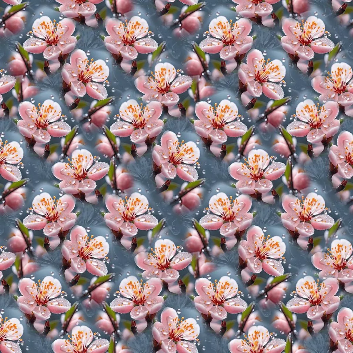 dewy-cherry-blossom-fabric Dewy Cherry Blossom Fabric