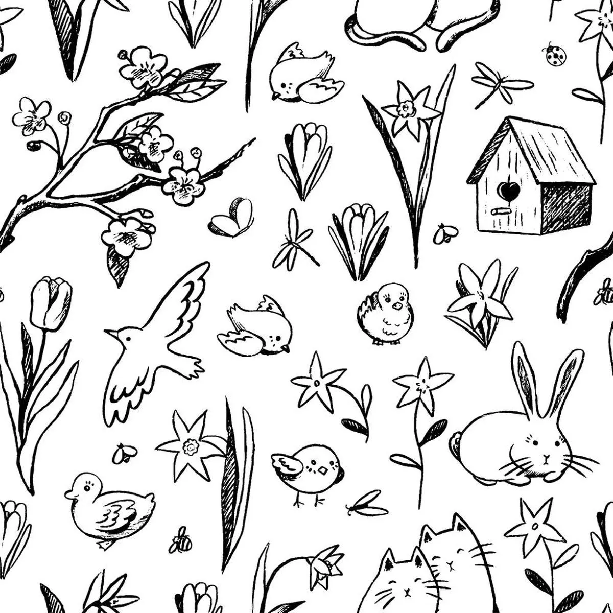 Digitally Printed Nature Fabric