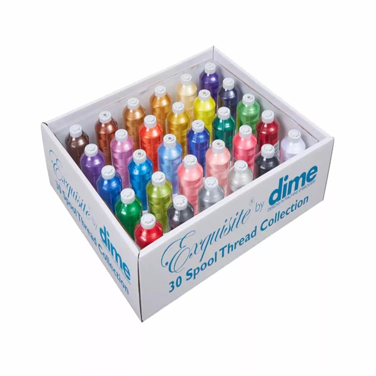 dime-exquisite-30ct-5000m-spool-assorted-embroidery-thread-kit DIME Exquisite 30ct 5000m Spool Assorted Embroidery Thread Kit