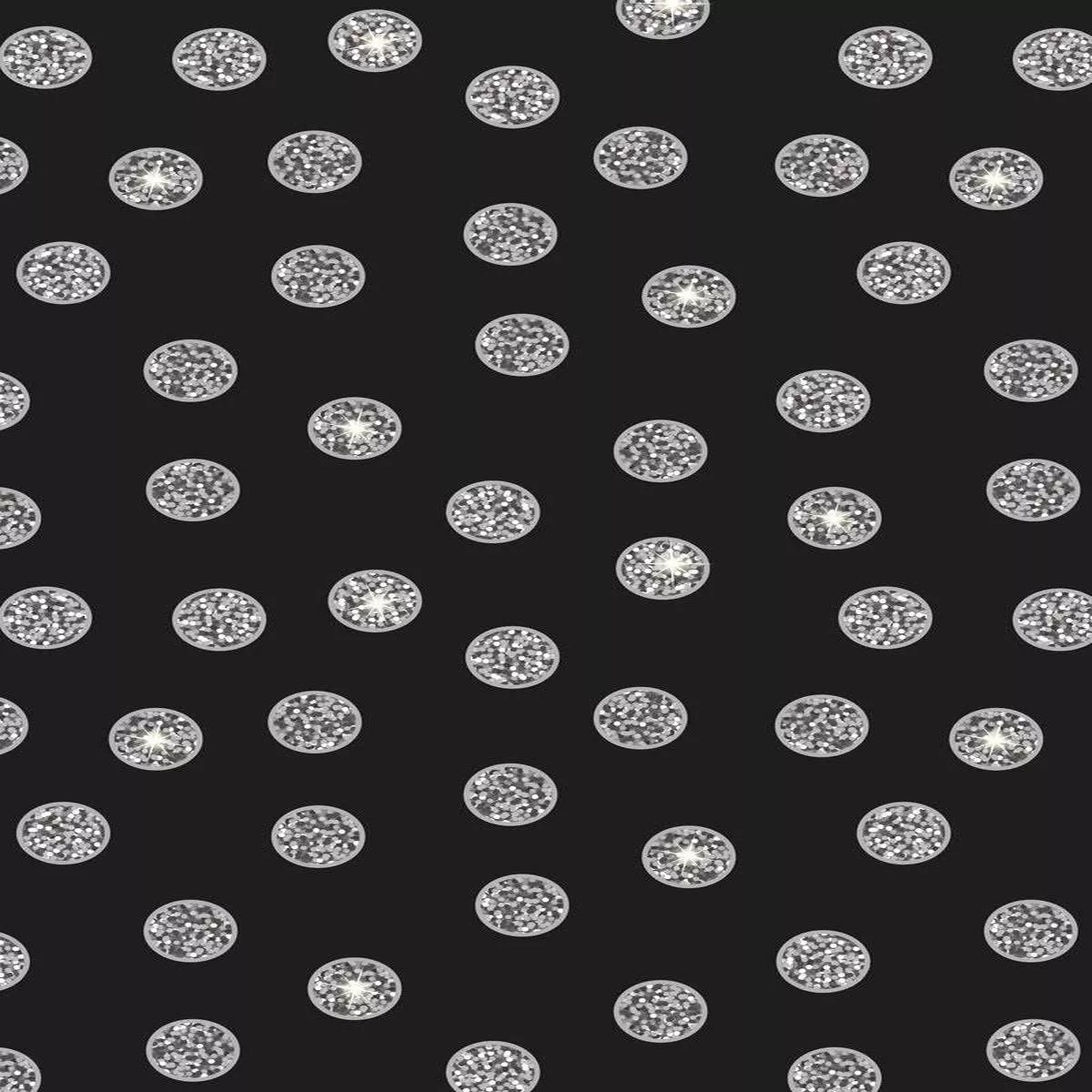 Disco – Disco Dots By Lewis & Irene Black / Metallic Silver