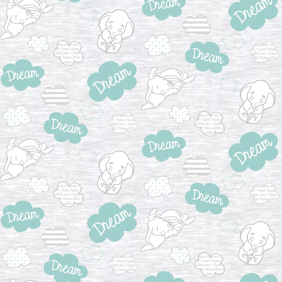 Disney Dumbo Dreamy Clouds Nursery Pattern Fabric