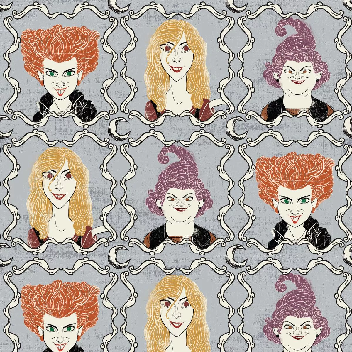 disney-hocus-pocus-witch-sisters-frame-fabric Disney Hocus Pocus Witch Sisters Frame Fabric