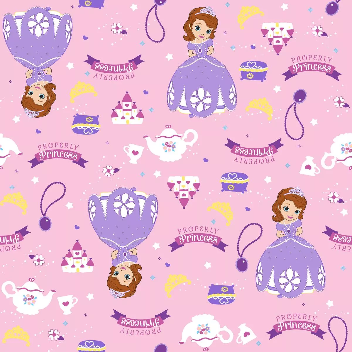 Disney Jr’s. Sofia The First Properly Princess Fabric