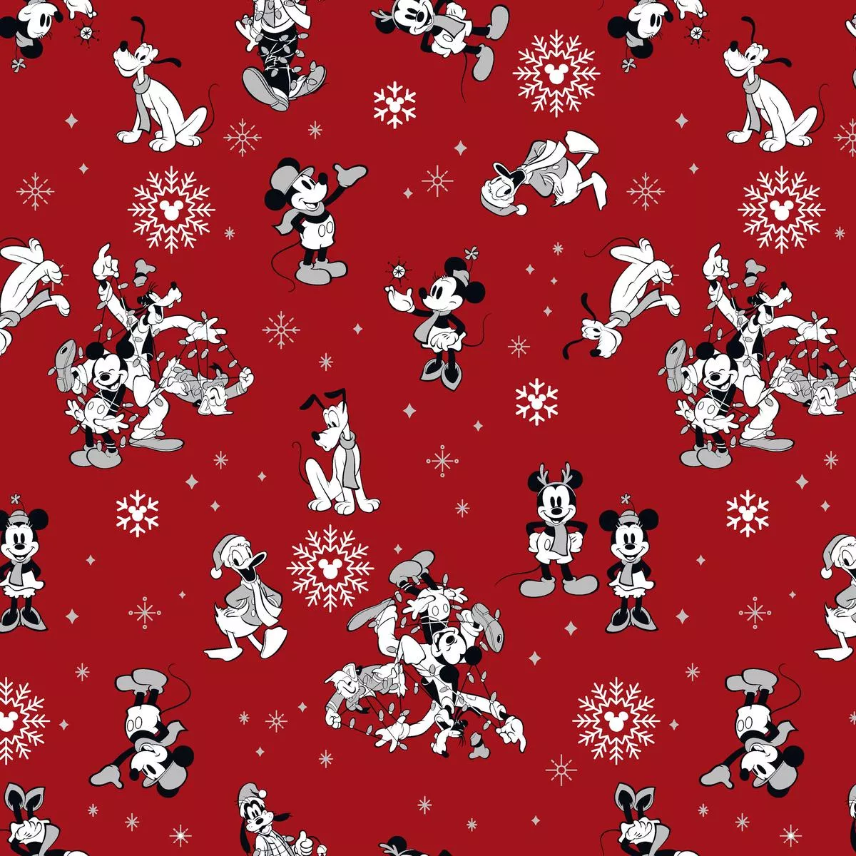 disney-mickey-friends-nordic-holiday-pattern-red Disney Mickey & Friends Nordic Holiday Pattern Red