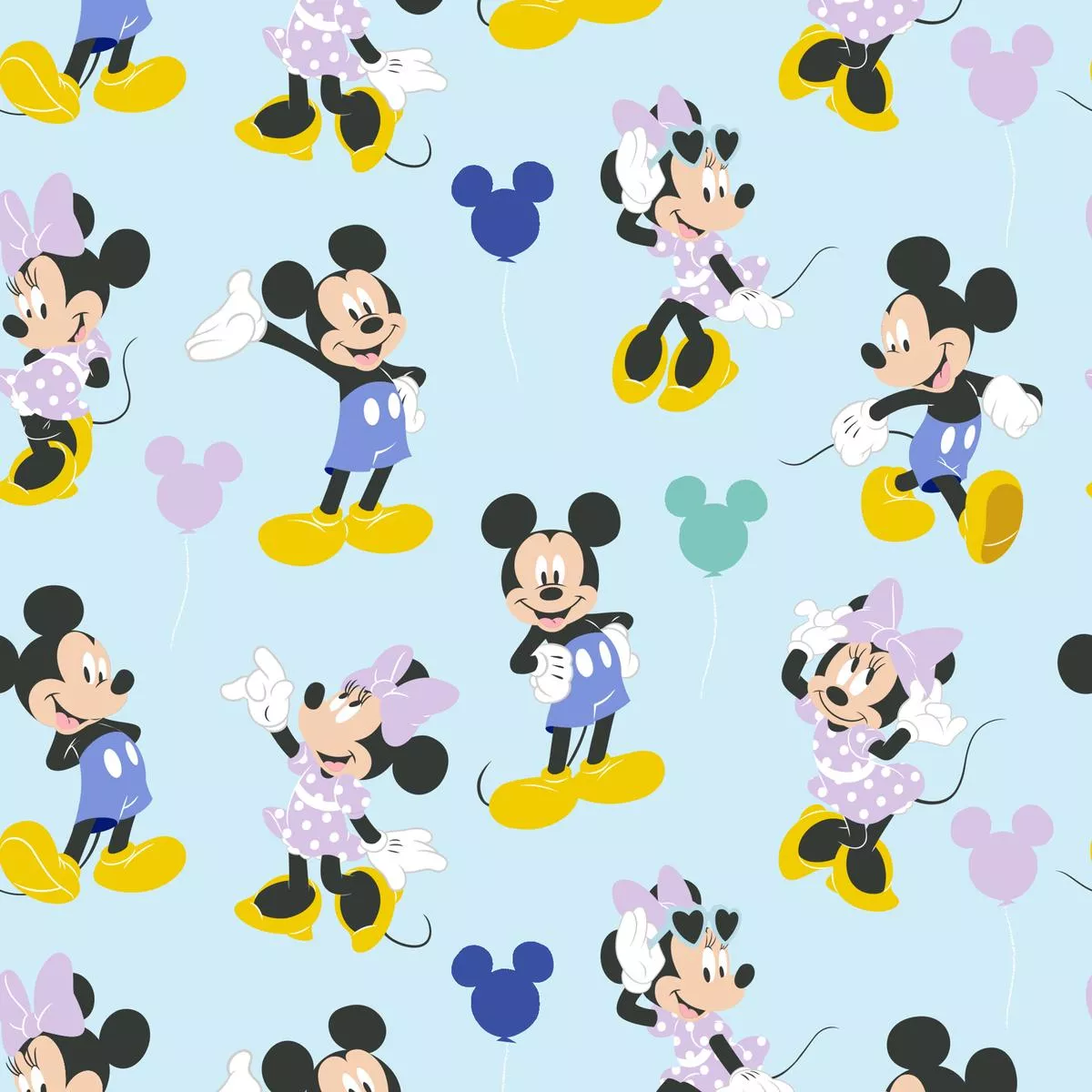 Disney Mickey Mouse Balloon Fun Fabric